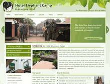 Tablet Screenshot of hotelelephantcamp.com